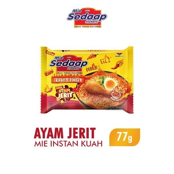 

Sedaap Mie Instan Ayam Jerit 77 gr x 20 Pcs