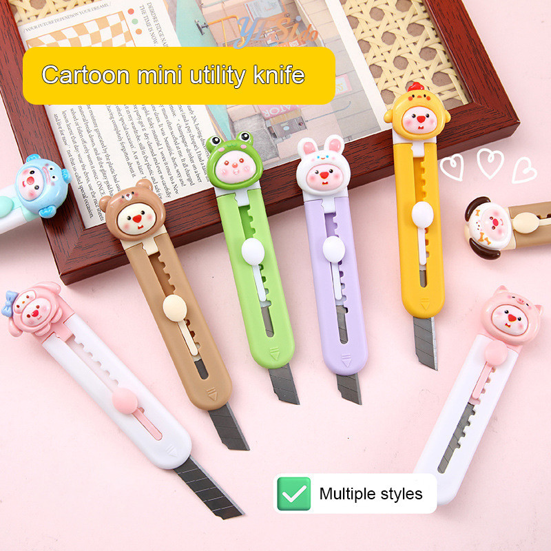 

COD✨ Loopy Sanrio Mini Cutter Karakter Lucu Bentuk Kartun Lucu/Pisau Kecil Kartun Kuromi Melody Alat Tulis Kreatif-YES