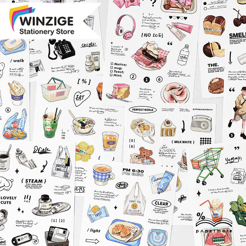 

Winzige Stiker Lucu Scrapbook Sticker Aesthetic Korea Jurnal Dekorasi Sticker Deco Journal Planner Diary Sticker