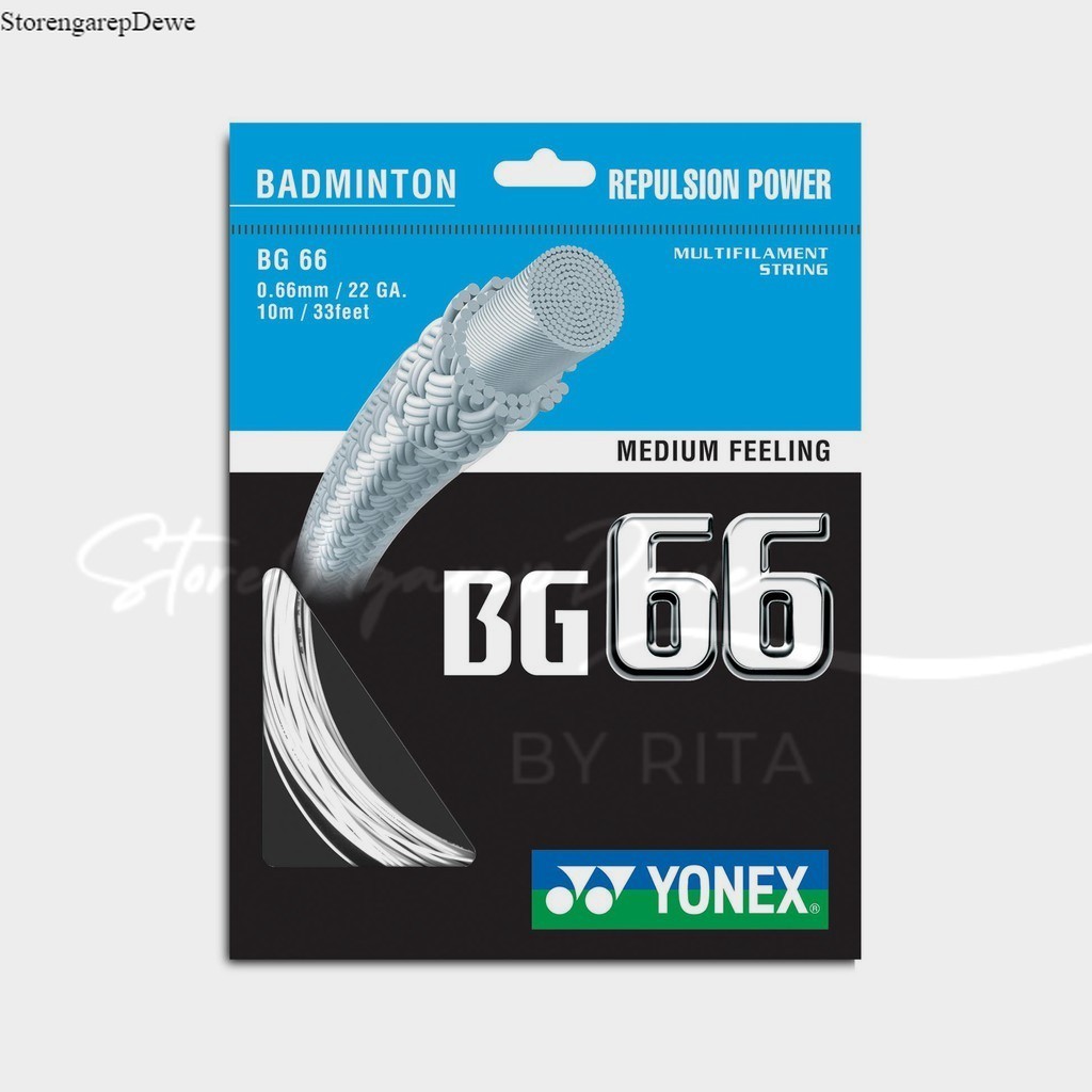 YONEX Badminton String BG 66 ori seperti gambar medium feeling yonex japan bg 66