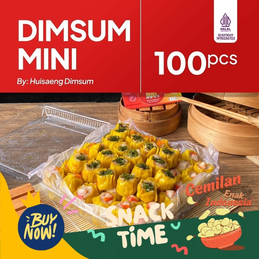

Special Diskon Dimsum Premium Dimsum Mini isi 100 pcs dengan Saus di Kota Bandung Indonesia Halal (Frozen/Fresh) (BISA KIRIM LUAR KOTA)