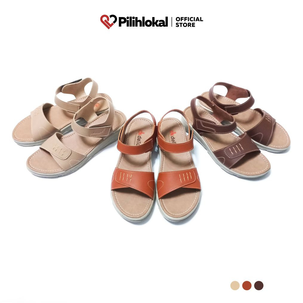 DISKON RAMADHAN Pilihlokal - Laura Sandal Talincang Wedges Wanita Dewasa Pesta Kondangan Kokop Canti