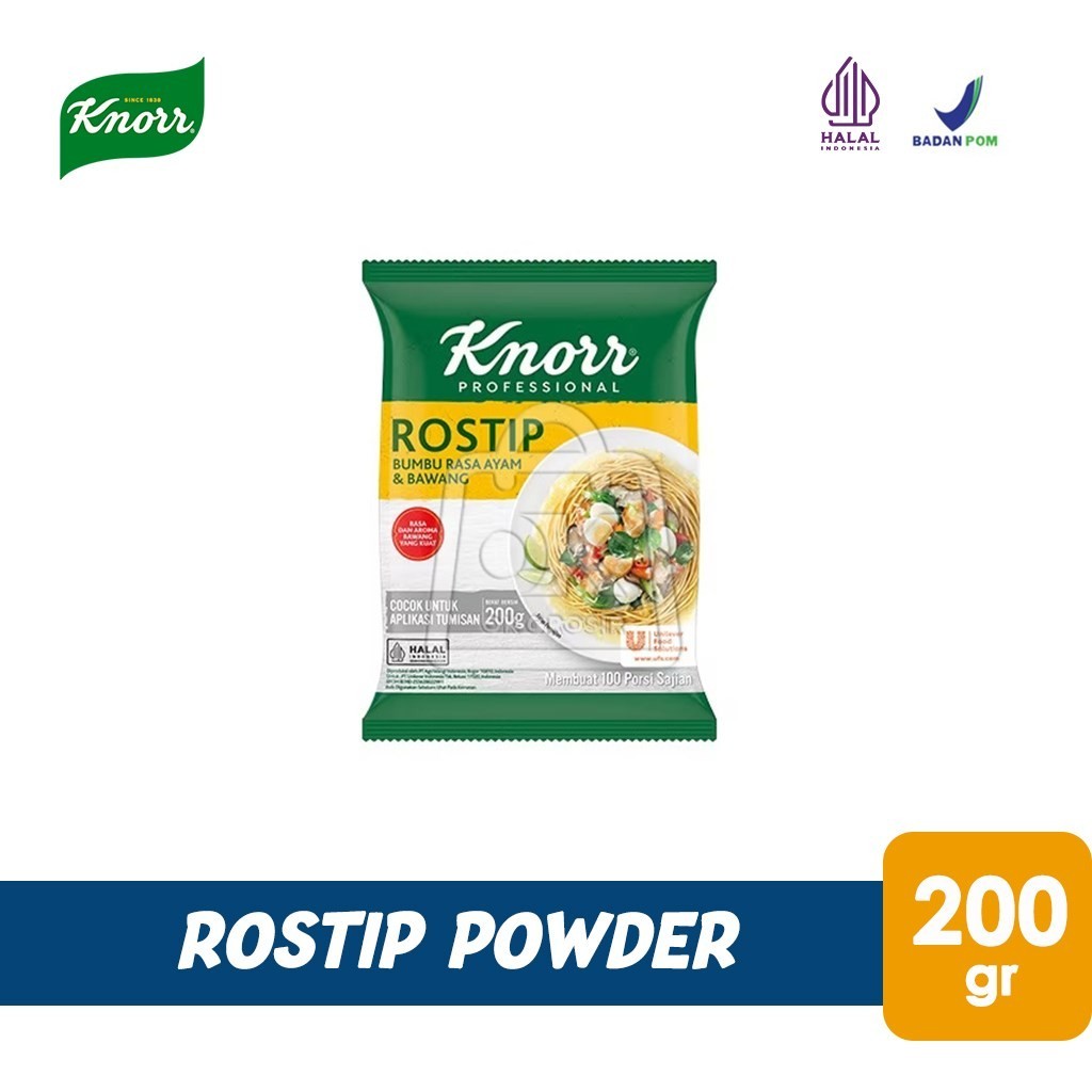 

Knorr ROSTIP Powder/ Bumbu Rasa Ayam Bawang (Pouch Kecil 200 gr)