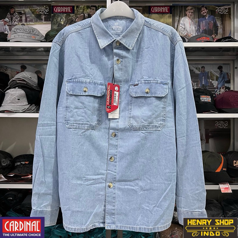 Kemeja Overshirt Cardinal Original