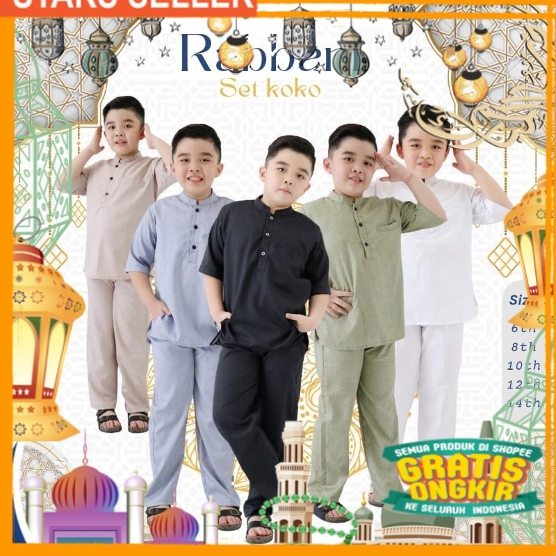 Set KOKO Rabbani by Beanofkids koko kemko beanoff/ Pink Dusty Fanta Merah muda