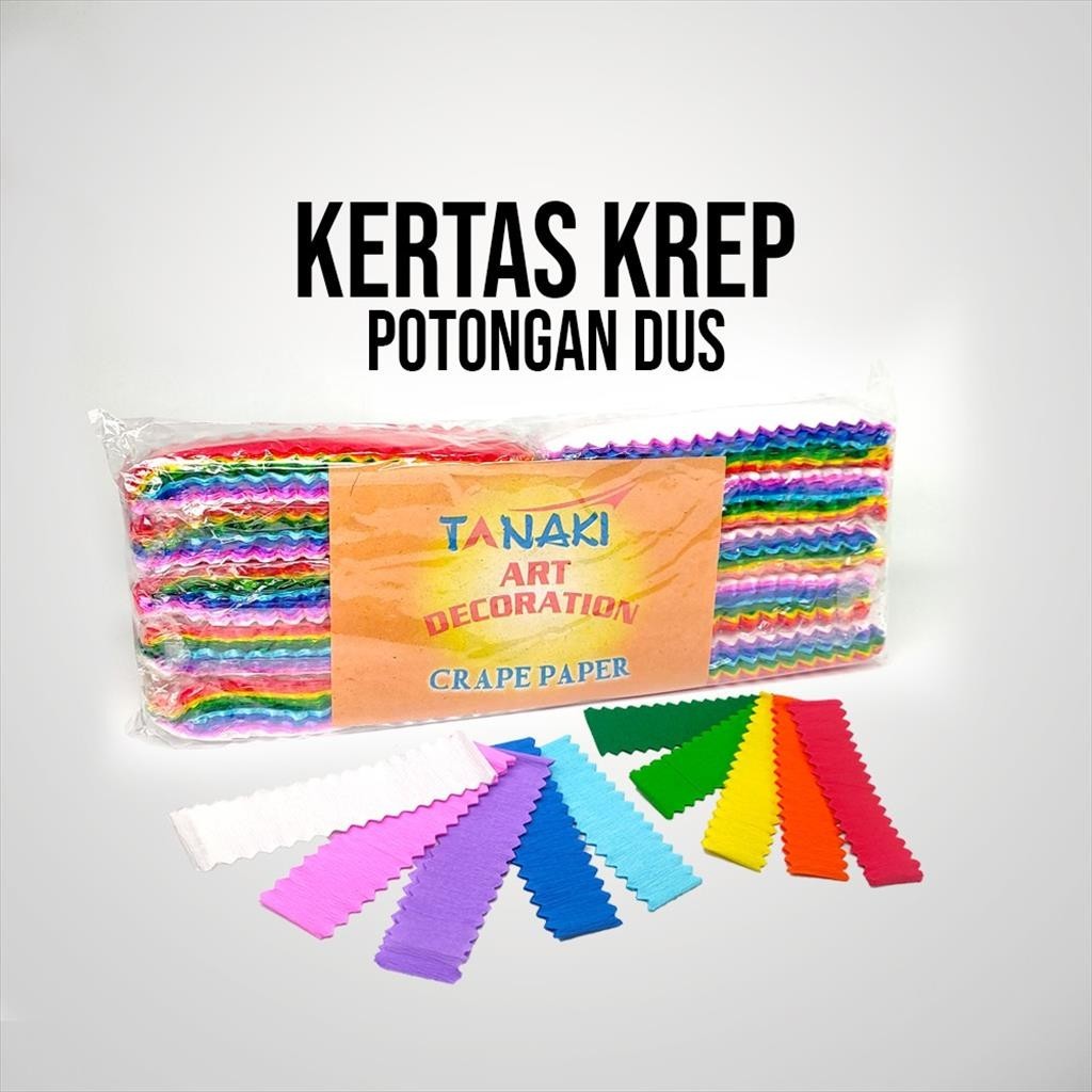 

[ES.JKT] 100pcs Kertas Krep / Crape / Paper 100pcs / Kertas Crape potongan isi 100pcs