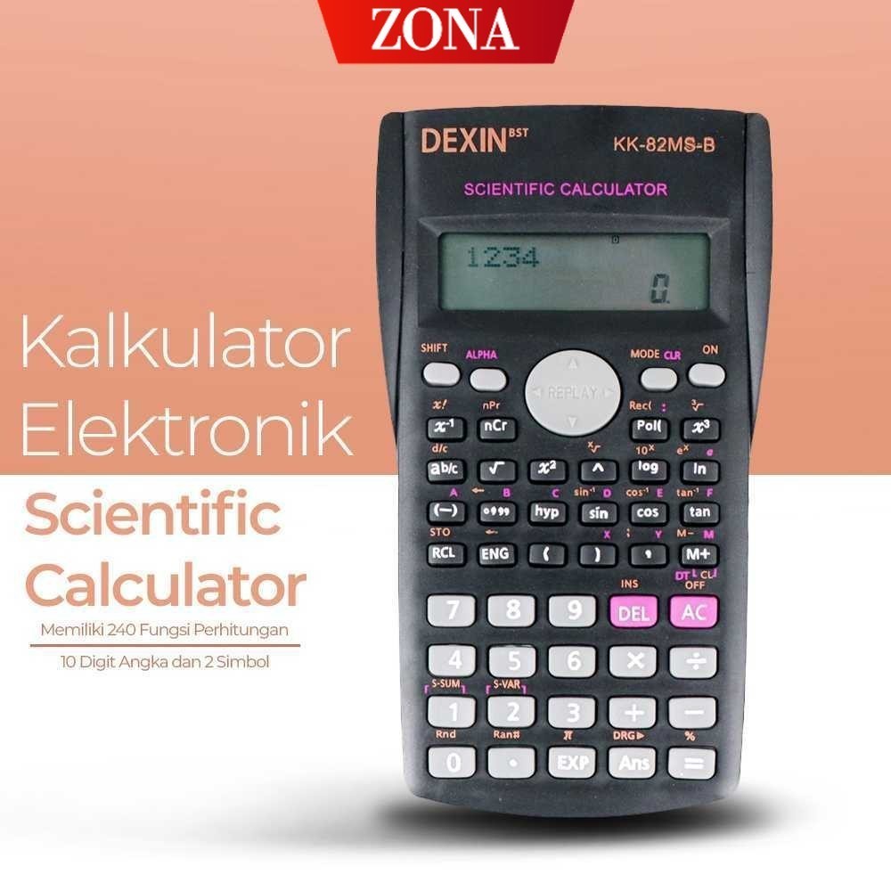 

ZONA Kalkulator Elektronik Scientific Calculator - KK-82MS-B