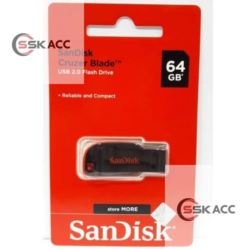 Flashdisk Sandisk 64gb - Flash Disk FD 64 gb Original SSKACC-KOMPUTER