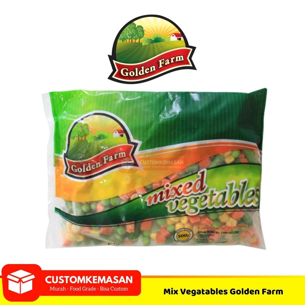 

Golden Farm Mixed Vegetable 500g / Mix Vegetable Frozen / Golden Farm / Mixed Vegetable / Sayuran Frozen / Sayuran / Mix Vegetable / Vegetable / Vegetable mix