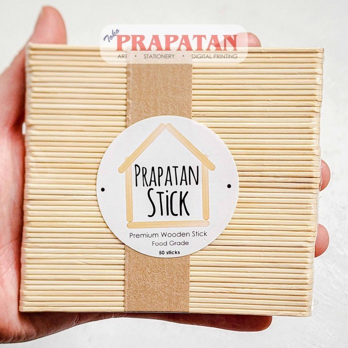 

Stik Es Krim Polos 50pcs | Premium Wooden Stick Food Grade -YY41