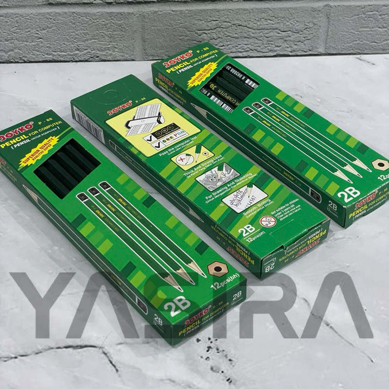 

SATU LUSIN 12 PCS Pensil Raut 2B P-88 Joyko