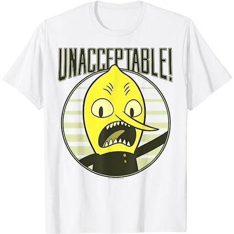 BAJU DISTRO CN Adventure Time Lemongrab Unacceptable T-Shirt