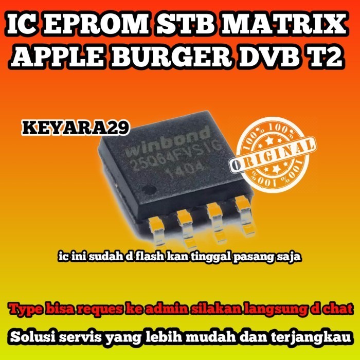 ic eprom stb matrix apple burger dvb t2
