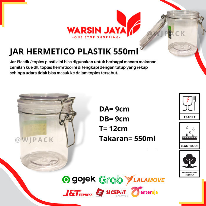 JAR HERMETICO PLASTIK - 100ml