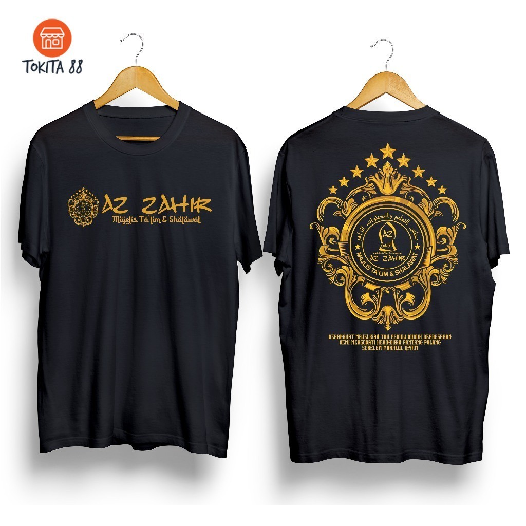 KAOS MAJELIS SHOLAWAT TERBARU AZ ZAHIR MANIA | BAJU PECINTA SHOLAWAT DAKWAH ZAHIR MANIA Katun Combed