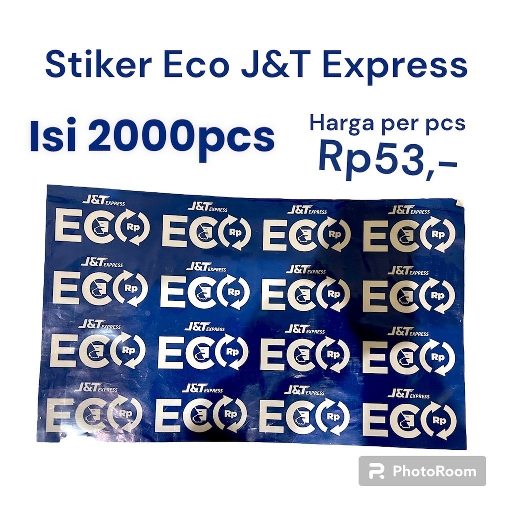 

bib Stiker ECO JNT Sticker isi 2pcs lembar ready stock