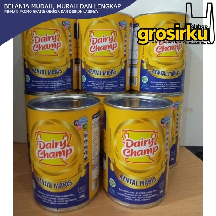 

GROSIRKU SUSU KENTAL MANIS DAIRY CHAMP 480G