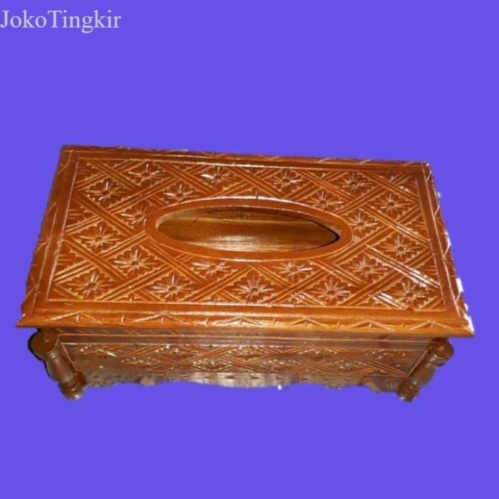 

KOTAK TISSUE/TEMPAT TISU KAYU JATI ASLI/BOX TISUE JEPARA UKIR murah