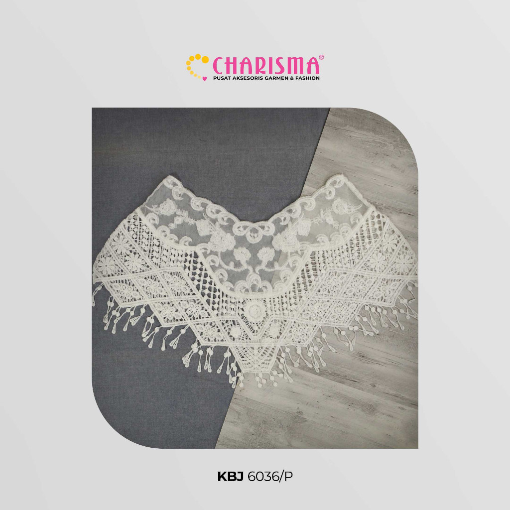 Charisma Rompi Rajut Putih KBJ 6036 - Rompi Crop Wanita / Outer Rajut Wanita