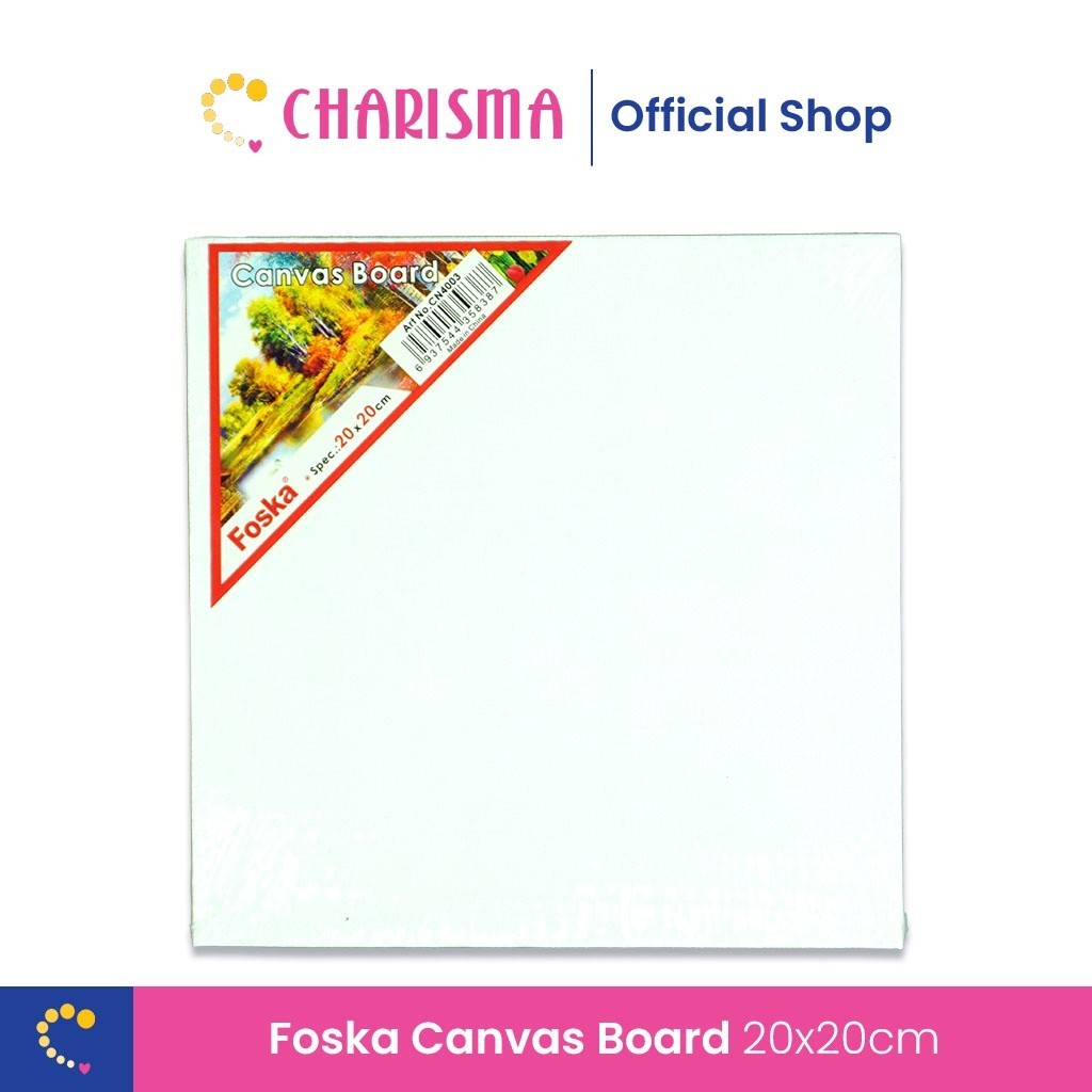 

Charisma Canvas Putih - Rectangle Canvas Lukis Frame - Kanvas Lukis Media Gambar - Canvas Board 20 x 20 cm