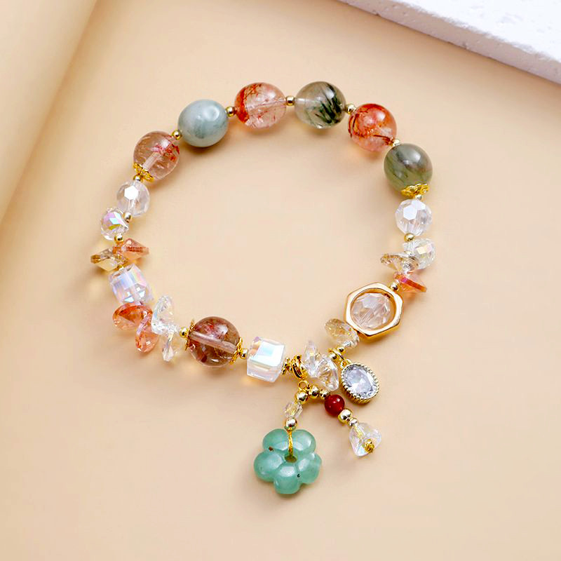 O-KAY Gelang Wanita Batu Kristal