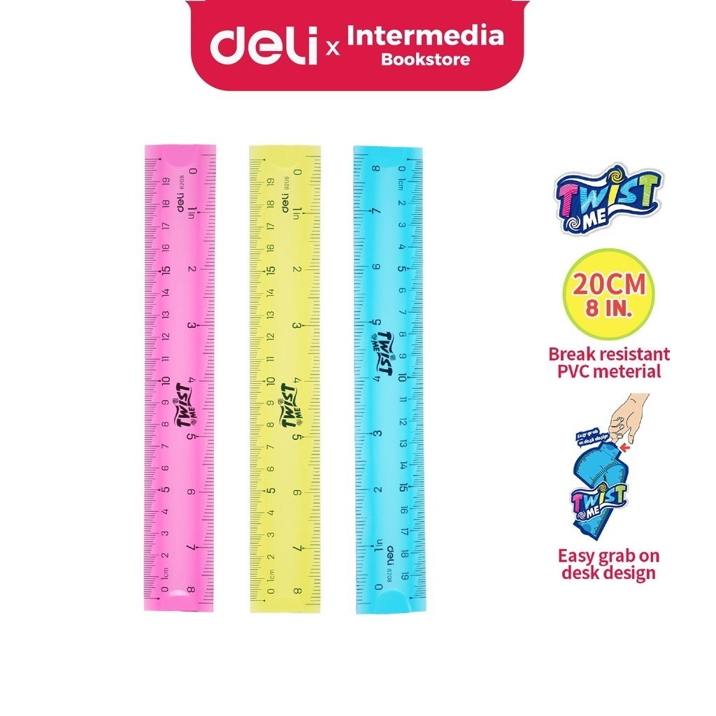 

Deli E6208 Penggaris Lipat School Drafting Flexible untuk penggunaan ringkas dan portable 20cm