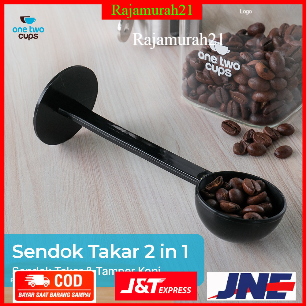 2 in 1 Sendok Takar Kopi Measuring Spoon + Coffee Tamper - G1120 - Black - 7RHZ7CBK