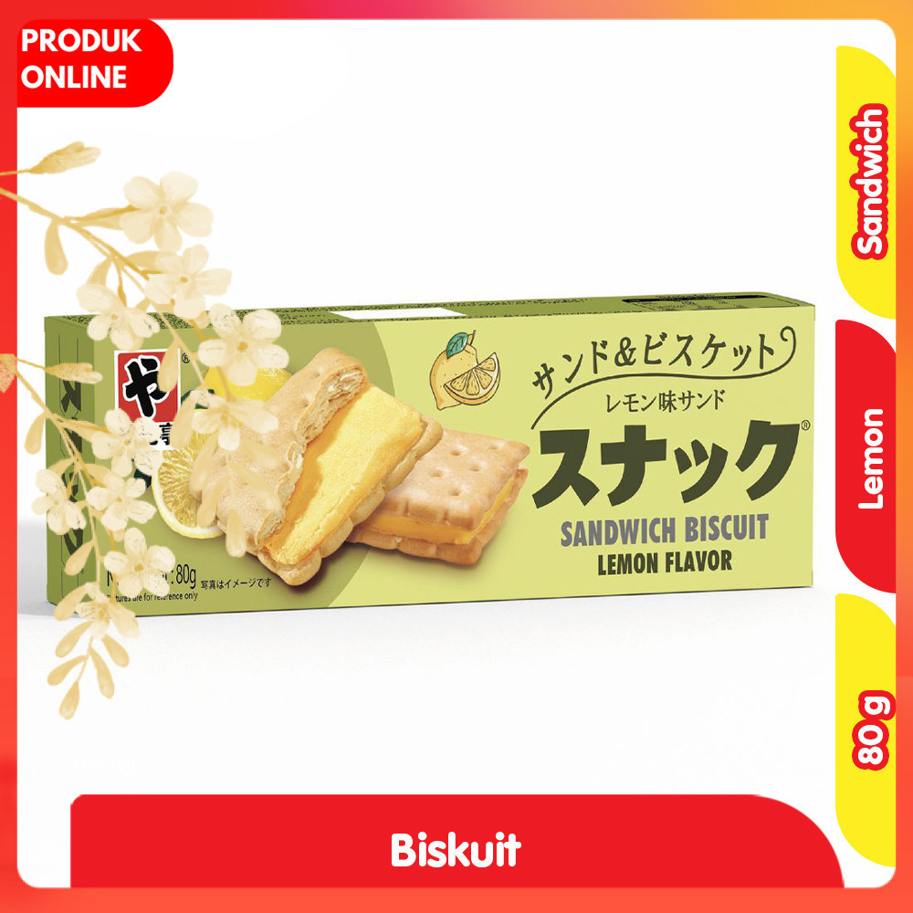 

JGT Biskuit Sandwich Rasa Lemon Box 80 g