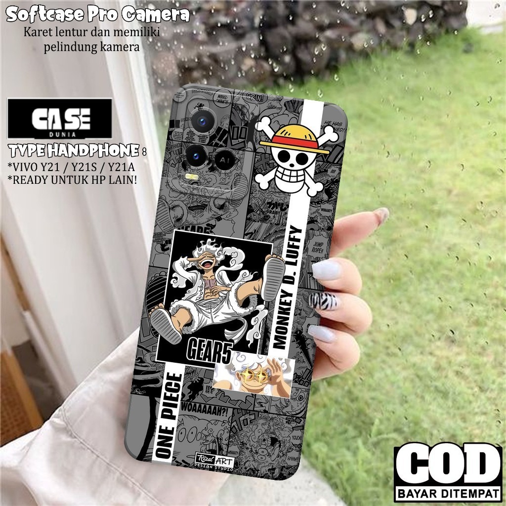 Case Vivo Y21 / Y21S / Y21T / Y21A / Y33S / Y33T - Softcase Tpu Terbaru - Motif Anime - Softcase Viv