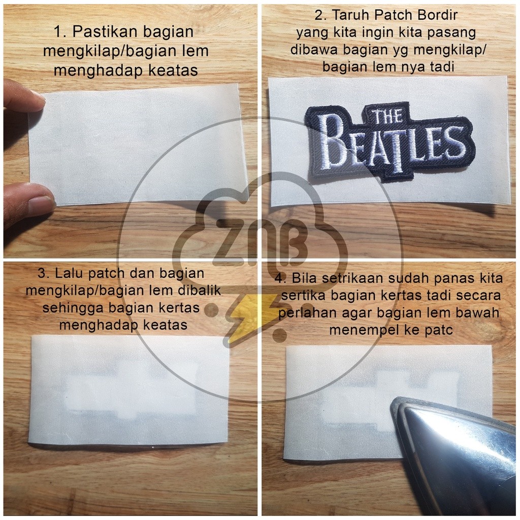 Bordir LEM PATCH BORDIR IRON PATCH CUKUP DI SETRIKA