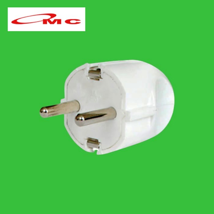 Broco Steker Arde 13310 Putih Bulat Original Kepala Colokan Listrik 2 Kaki Broco Steker Arde Art. 13