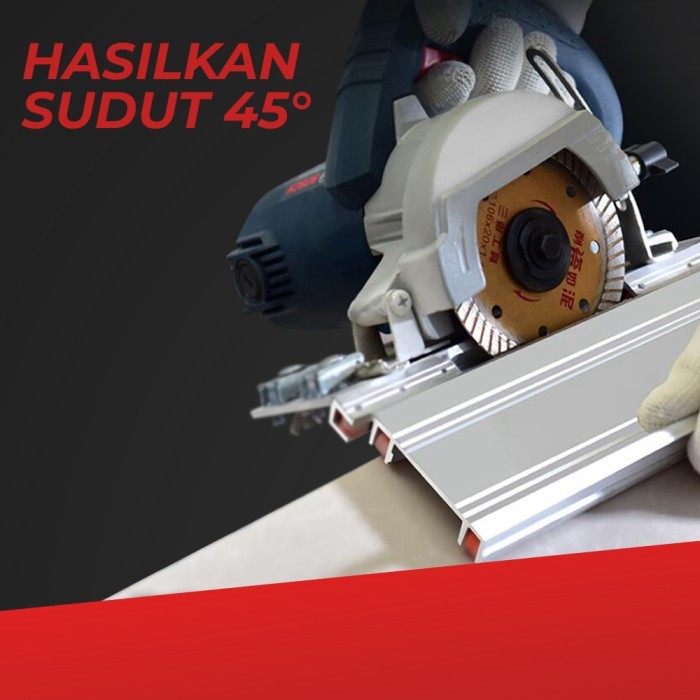 Dudukan Miter Potong 45 Derajat Adapter Mesin Gerinda Potong Keramik Granit