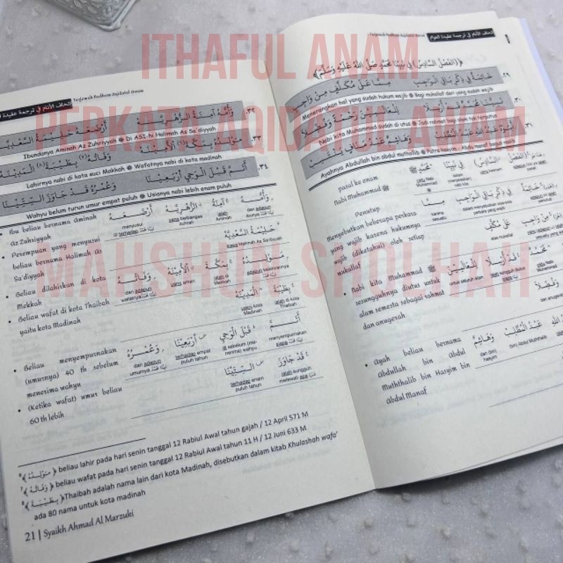 Terjemah Nadham Aqidatul Awam (Lagu-Perkata-Narasi) Ithaful Anam Fi Tarjamati Aqidatil Awam اتحاف ال