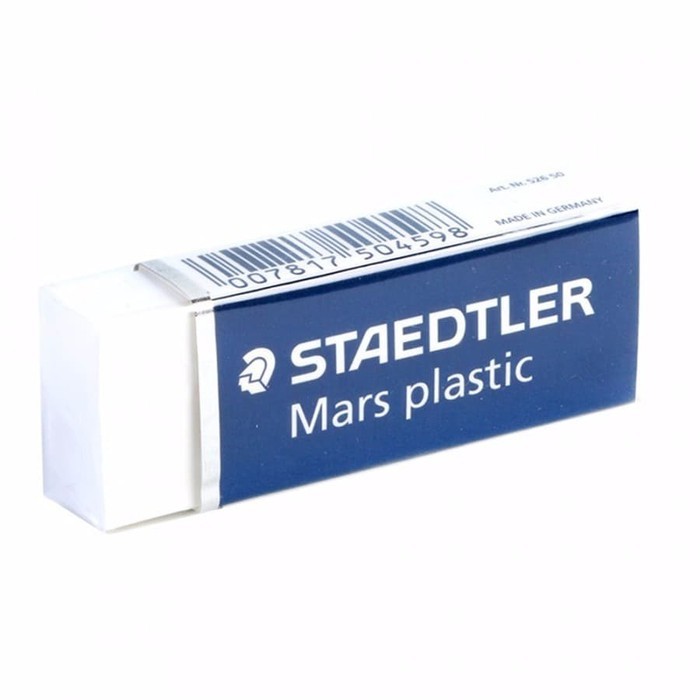 

PENGHAPUS / WHITE ERASER MARS PLASTIC - SIZE 50S STAEDTLER / PCS