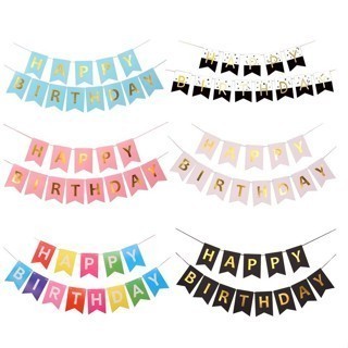 HKP  Banner Birthday dekorasi ulang tahun hiasan dinding