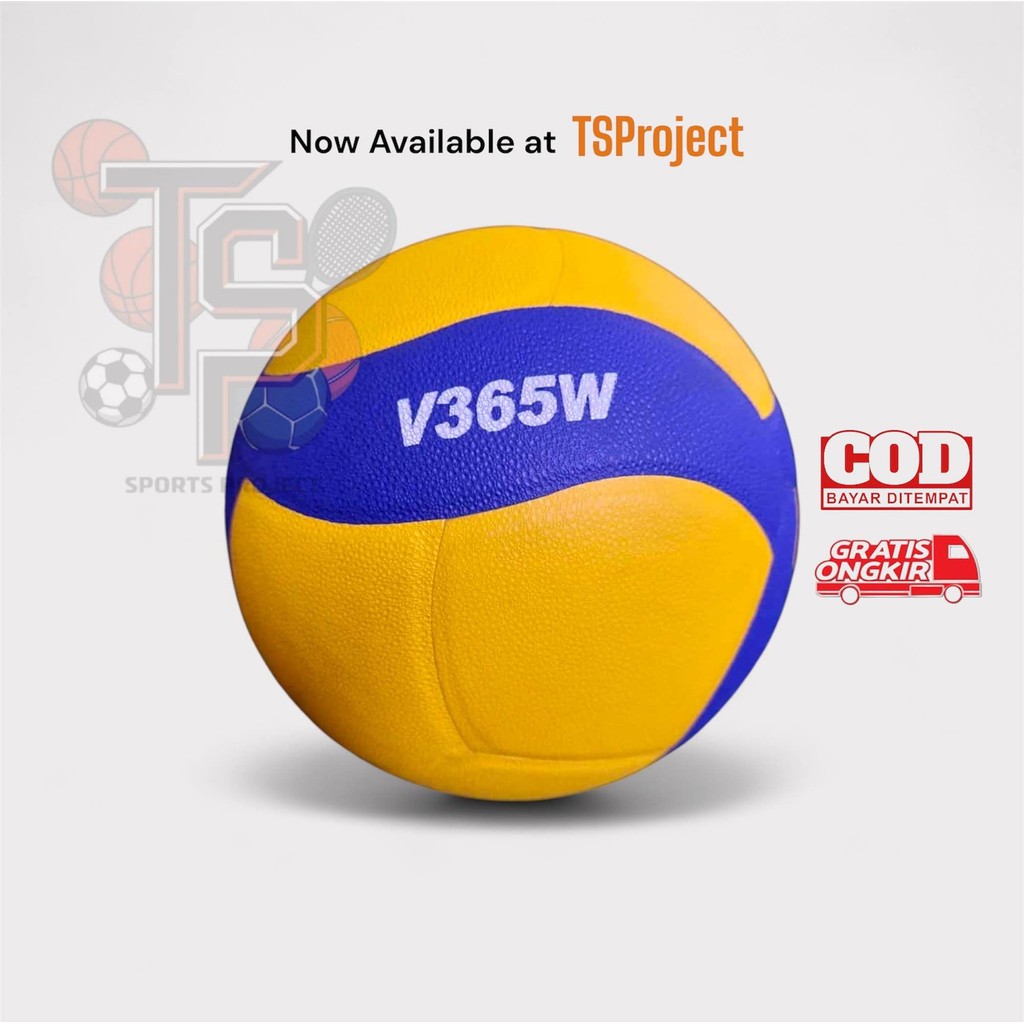 Mikasa Bola Voli Proliga Original - Bola Voly Mikasa V365W Bahan Serat Empuk Berkualitas