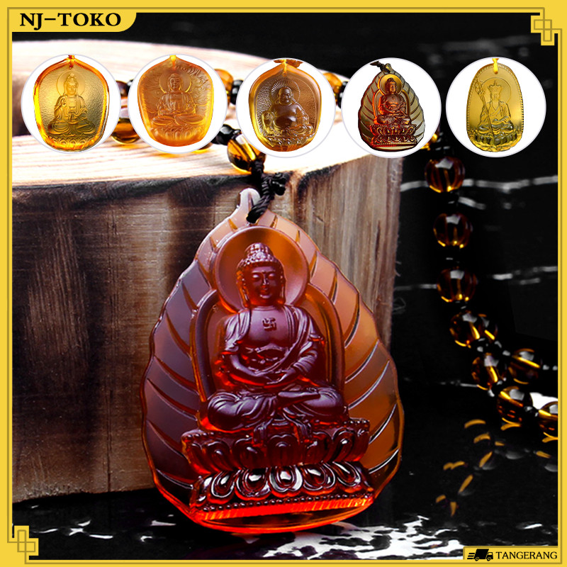 Kalung Buddha Bahan Sayu Kalung Liontin Fengshui Liontin Dewi Kwan Im / Kalung Buddha Maitreya / Bud