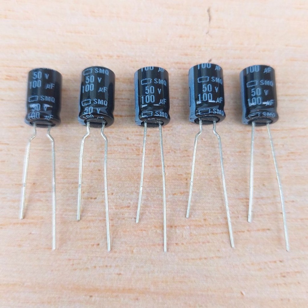 Kapasitor Elco 100μF 50V - Cocok untuk Amplifier Tube & Sistem HV