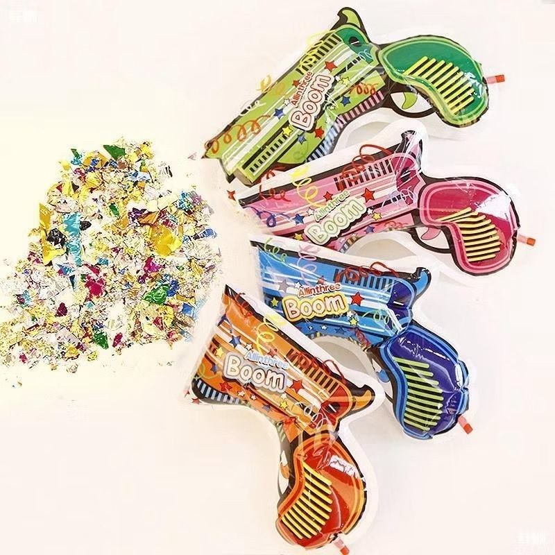 CONFETTI POPPER FOIL PISTOL GUN / CONFETTI FOIL BENTUK / CONFETTI POPPER GUN / PARTY CONFETTI POPPER