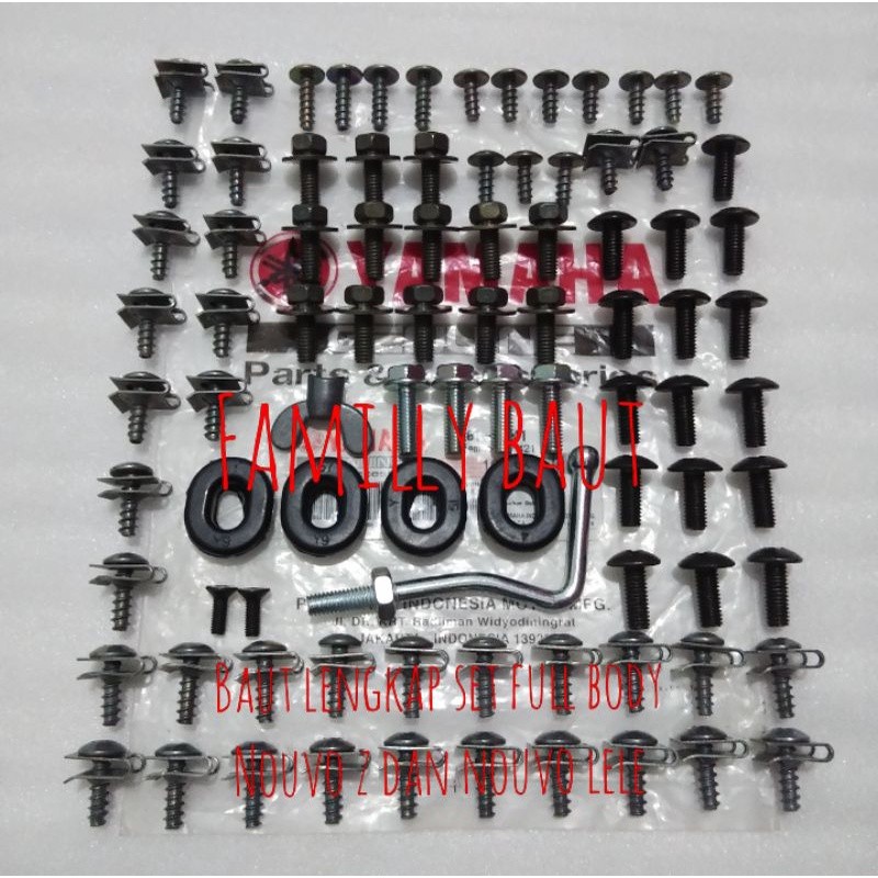 baut lengkap set full body nouvo lele