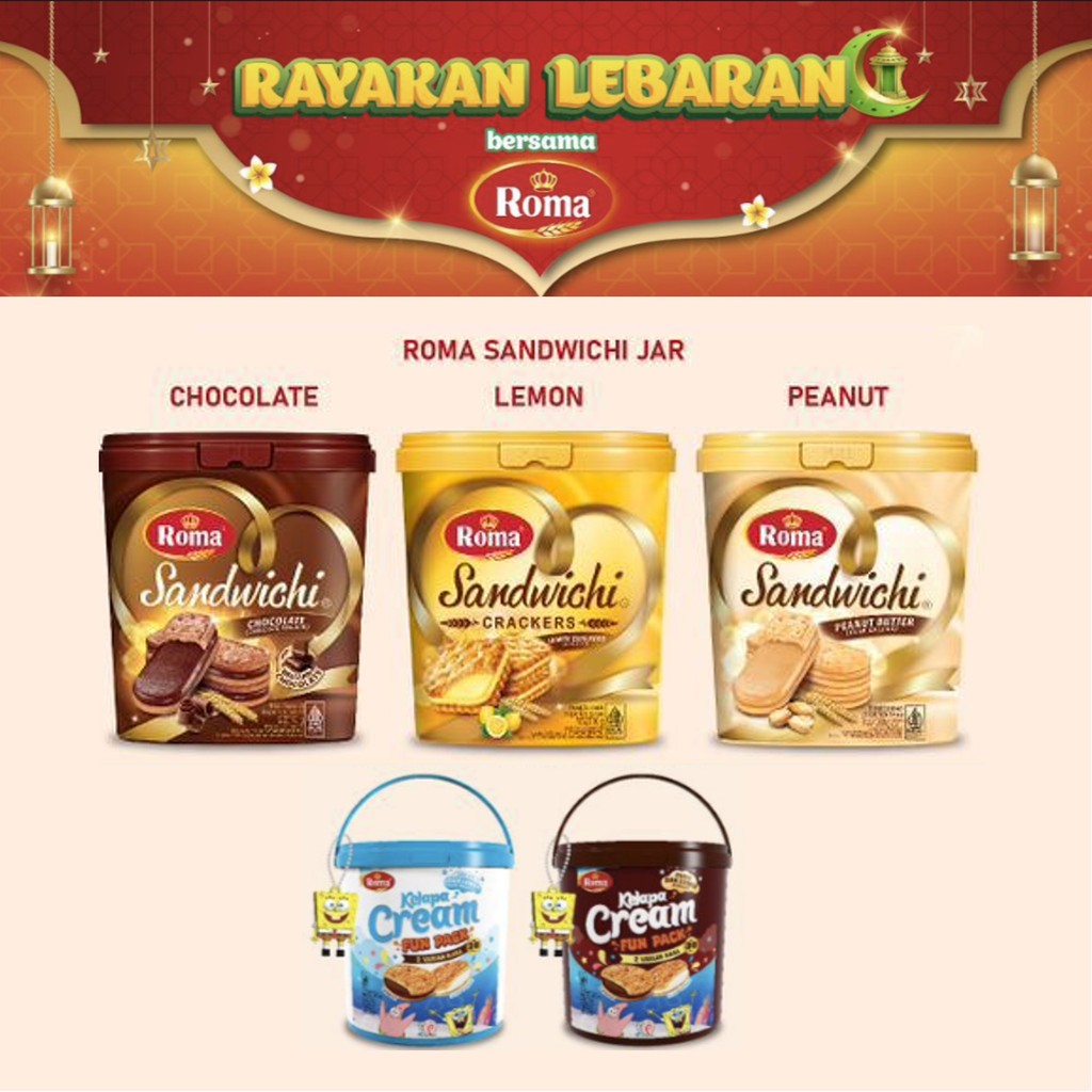 

ROMA SANDWICH Jar roma sandwichi coklat kacang lemon ember FESTIVE [300 gr]