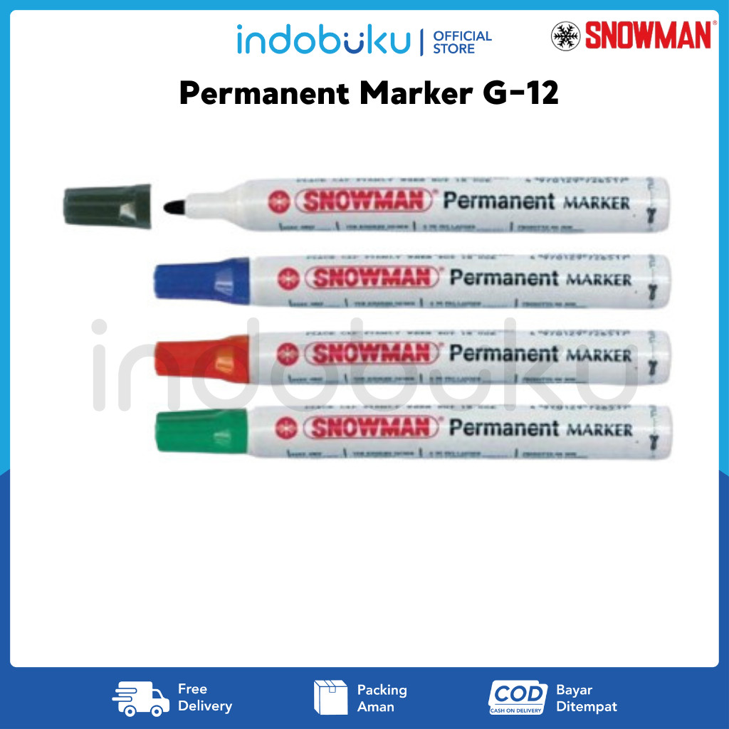 

Spidol Permanen Snowman G-12 / Permanent Marker Snowman G-12