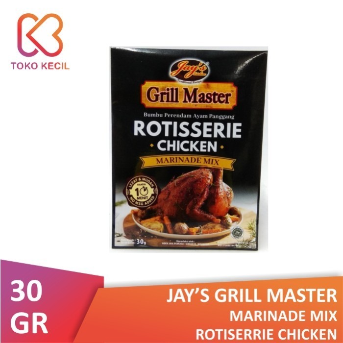 

Jay's Kitchen Grill Master Marinade Mix Rotisserie Chicken 30 gr