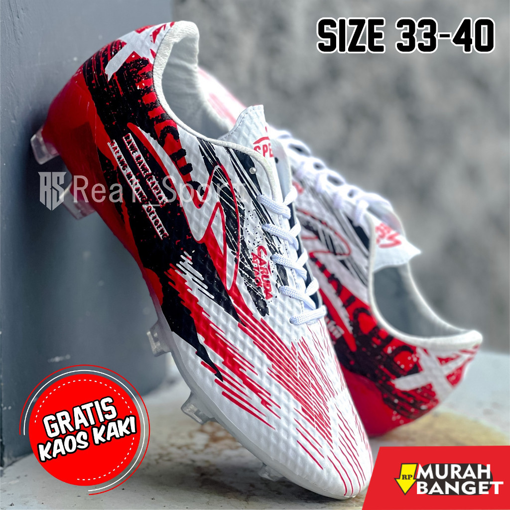 Sepatu specs keren- SEPATU BOLA Specs GARUDA ATTACK SIZE 33,34,35,36,37,38,39,40 BONUS KAOS KAKI. Se