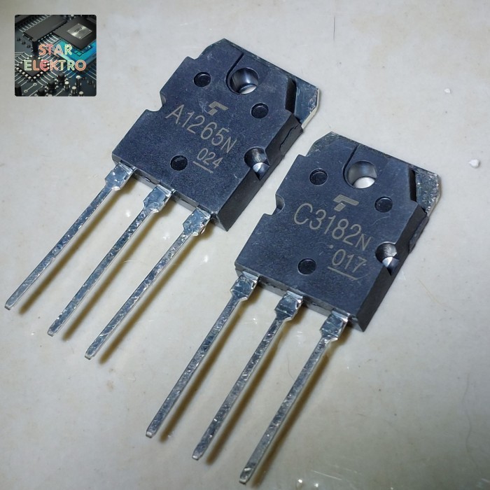 A1265N C3182N Sepasang Transistor A1265 C3182 Toshiba Amplifier