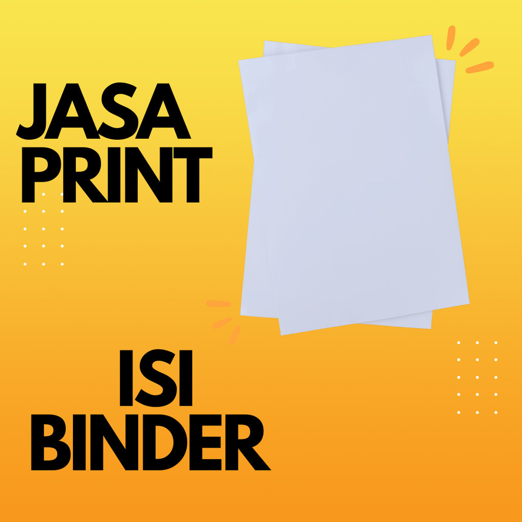 

JASA PRINT ISI BINDER A5 / B5