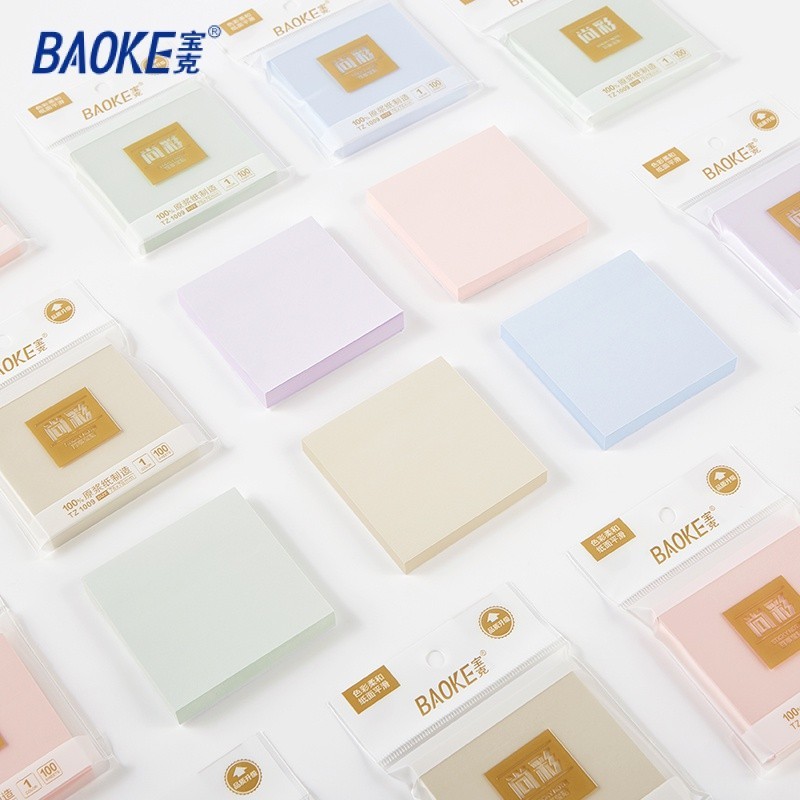 

BAOKE Memo Tempel / Sticky Notes 100 Lembar 5 Warna