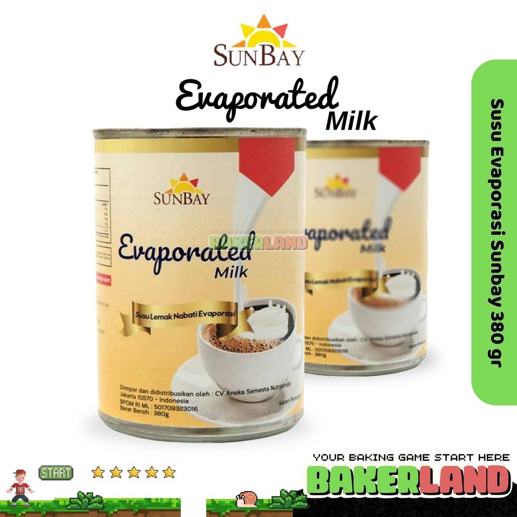 Sunbay Susu Evaporasi / Susu Evaporasi Cair / Sunbay Susu  Evaporasi 380gr