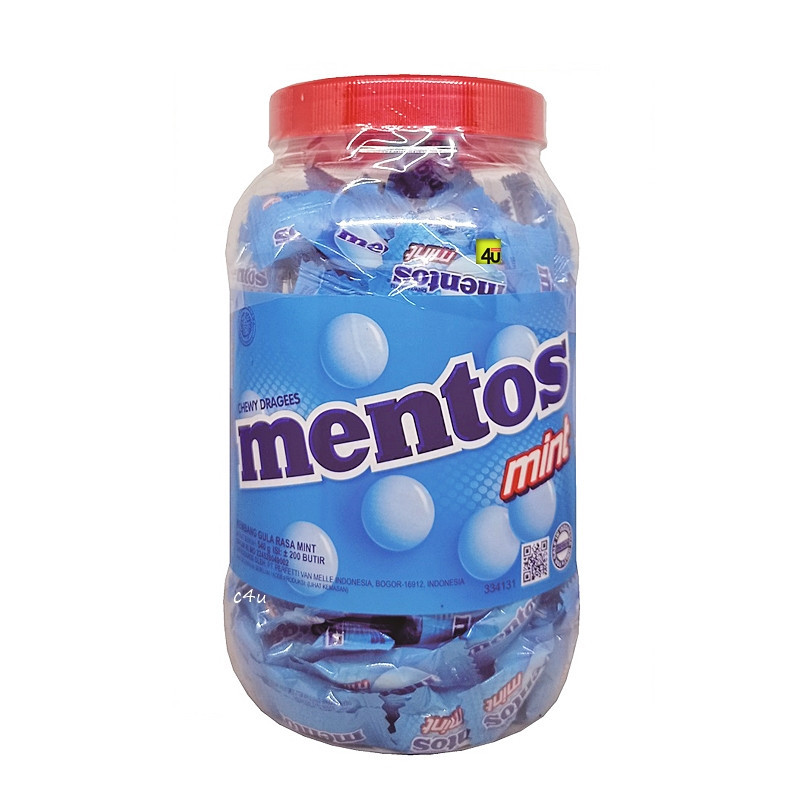 

Mentos chewy dragees toples (isi _+200butir) mint