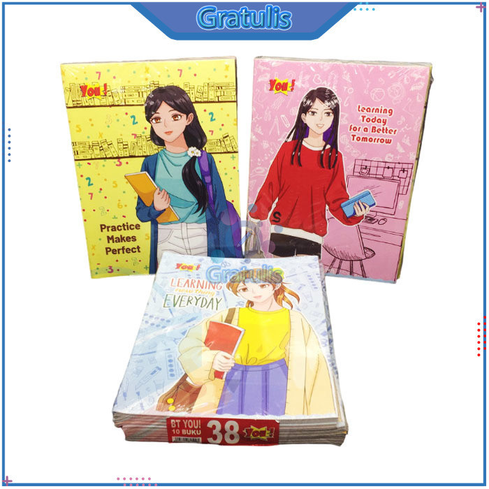 

BUKU TULIS KARAKTER YOU! [ISI 38 LEMBAR/10 BUKU/1 PACK] / ALAT PERELENGKAPAN SEKOLAH [1 PAK]